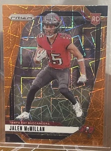 2024 Panini Prizm Jalen McMillan #338 Orange Lazer Prizm RC Tampa Bay Buccaneers - Bild 1 von 2