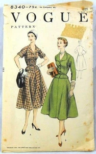 Vogue 8340 Suit Top and Skirt, bust 34 - Picture 1 of 1