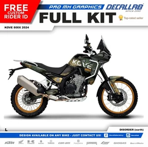 Kove 800 x 2024 Super Durable Adventure Sticker Kit Decals set graphics Decallab - Foto 1 di 6