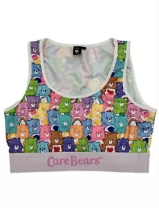 Care Bears 40th Anniversary Sport Damen BH Top Größe L Regenbogen Farben 80er Jahre Neu - Bild 1 von 8