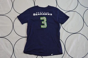 SEATTLE SEAHAWKS RUSSELL WILSON #3 SUPER BOWL XLVIII  JERSEY T-SHIRT YOUTH Large - Picture 1 of 12