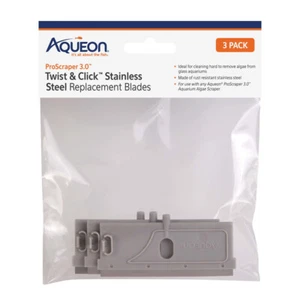 Aqueon ProScraper 3.0 Twist & Click Stainless Steel Replacement Blades 3 pack - Picture 1 of 4