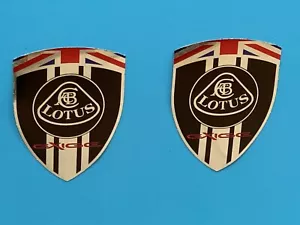 2 adhésifs stickers autocollats noir chrome LOTUS EXIGE (idéal ailes avant) - Imagen 1 de 3