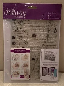 DoCrafts Creativity Essentials Haberdashery Background A5 Clear Stamp.  NEW - Picture 1 of 4