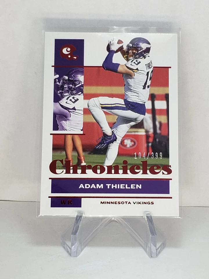 ADAM THIELEN 2021 Panini Chronicles Red Parallel SP /399 Minnesota Vikings - Image 1 of 2