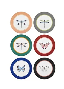 Juego de 6 platos laterales de porcelana The Mia Blossom Collection - Imagen 1 de 11