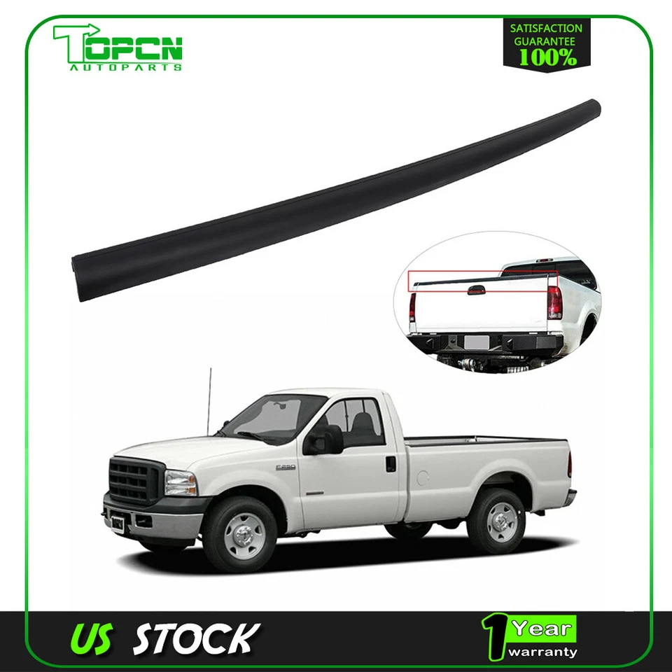 Tailgate Top Molding Trim Cap For 2005-2007 F-250 F-350 Super Duty Truck Black - Изображение 1 из 4