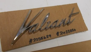Mopar NOS Decklid Tailgate Nameplate 64 Valiant & 1963-64 Valiant Station Wagon - Picture 1 of 3