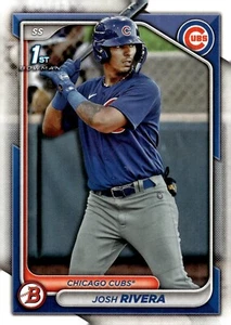 Béisbol Bowman Prospects 2024 1er Bowman #BP-115 Josh Rivera SS Chicago Cubs - Imagen 1 de 2