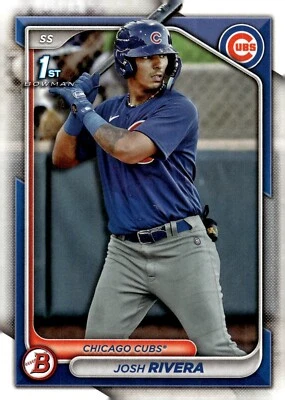 2024 Bowman Prospects Baseball 1st Bowman #BP-115 Josh Rivera SS Chicago Cubs - Image 1 of 2
