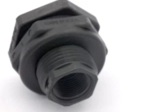 Banjo de montaje de tanque de mampara TF100 1" NPT polipropileno roscado - Imagen 1 de 2