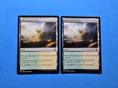 2x Blossoming Sands Khans of Tarkir 2014 Mtg Magic Card Dual Land 231 - Image 1 of 2