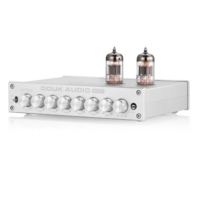 HiFi 7-Band EQ Equalizer Vacuum Tube Stereo XLR Balanced Preamp w/Tone Control - Image 1 of 4