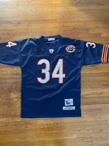 MITCHELL & NESS CHICAGO BEARS WALTER PAYTON FOOTBALL JERSEY SZ 48-LARGE Cover