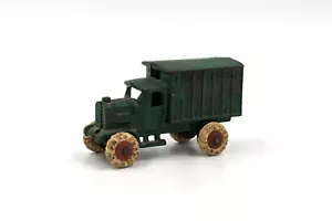 Vintage Hubley Railway Express Cast Iron 4-inch Green Toy Truck - Picture 1 of 9