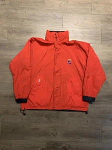 Vintage FILA Windbreaker Reversible Jacket Italia Mens Size Large Rare 90s Red - Picture 1 of 15