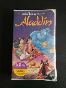 Aladdin (VHS, 1993) Sealed Black Diamond "The Classics" Clam Shell - Picture 1 of 3