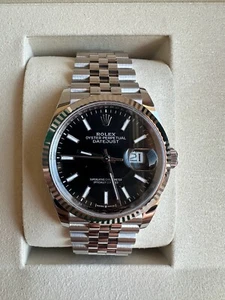 Rolex Datejust 36 mm 126234 Black Dial 2025 UNWORN Full set Jubilee Fluted bezel - Picture 1 of 5