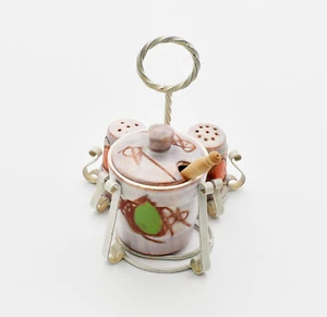 Vallauris service à condiments salière poivrière céramique french salt ceramic - Imagen 1 de 6