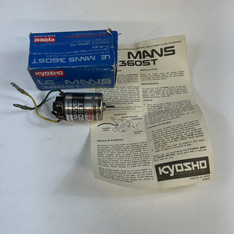 Kyosho Le Mans 360ST Brushed RC Racing Motor Ultima With Box Optima Javelin - Image 1 of 4
