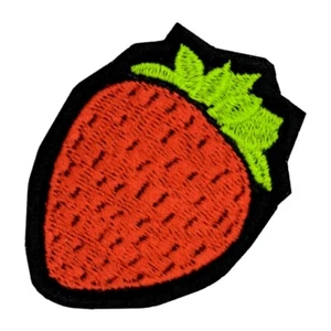 Lindo parche bordado fresa fruta comida moda estilo GIrl - Imagen 1 de 1