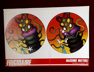 MASSIMO MATTIOLI FRIGIDAIRE Manifesto Poster Affiche FUMETTO LUCCA 1983 GALAXY - Bild 1 von 1