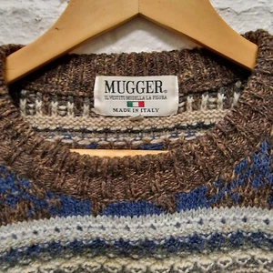 Mugger Knit Jumper Made In Italy Size Medium - Picture 1 of 5