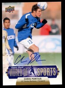Chris Pontius #248 signed autograph 2011 Upper Deck World of Sports Soccer Card~