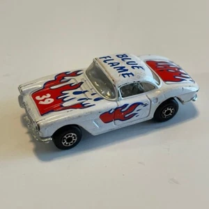Matchbox Diecast Car 1962 Corvette Blue Flame - Picture 1 of 6