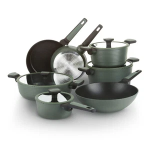 Batteria pentole 11 pezzi Corredo verde - Bild 1 von 8