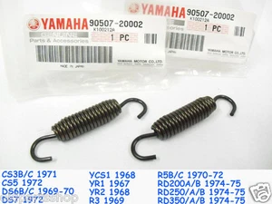 Yamaha R3 R5 RD250 RD350 RD250LC RD350LC Brake Shoe Spring x2 NOS 90507-20002 - Imagen 1 de 2