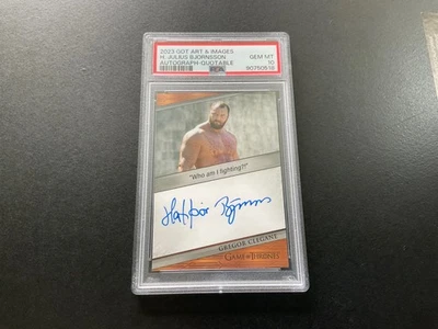 2023 Game of Thrones PSA 10 H Julius Bjornsson Gregor Clegane Auto - Image 1 of 2