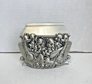 Sheridan Noah's Ark Silverplated Coin Bank 5" x 4" - Picture 1 of 7