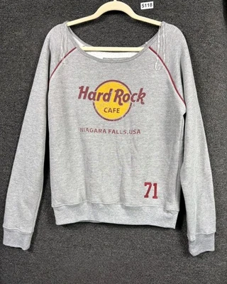 Sudadera Hard Rock Café Para Mujer Talla XL Gris "NIAGARA FALLS, EE. UU." Mangas Largas Foto 1 de 4