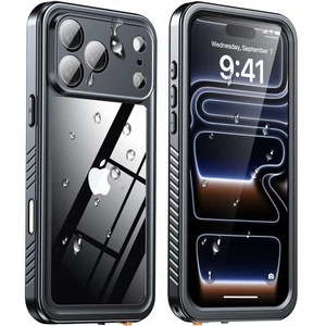 for iPhone 17 Pro Max Case, IP68 Waterproof Shockproof Case, [Built-in Screen... - Foto 1 di 8
