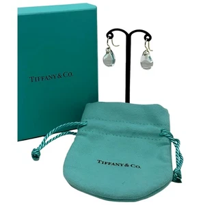 Tiffany & Co. Elsa Peretti Teardrop Earrings 18K Yellow Gold 750 Quartz with Box - Picture 1 of 6