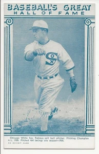 Ed Walsh Baseball's Great Hall Of Fame Exhibit card 1974 - Picture 1 of 2