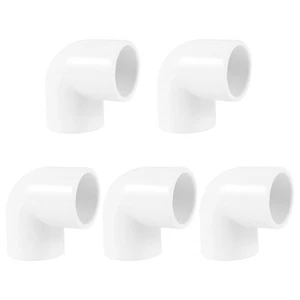 5 Stueck 20mm Durchmesser 90° Kruemmer PVC-Rohr-Fittings-Adapter-Verbindung8655 - Bild 1 von 8