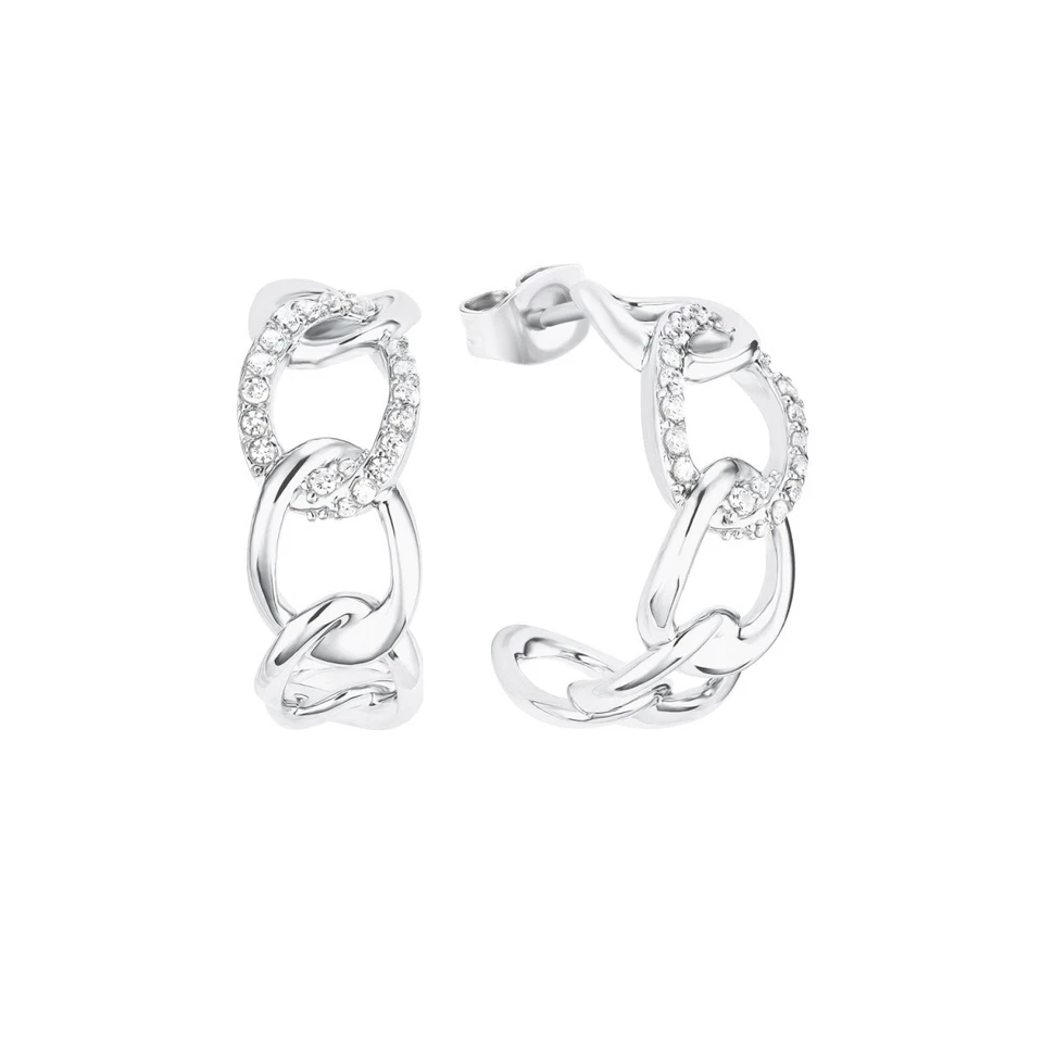 Pendientes aros para mujer S.Oliver plata circonita 2028500 Foto 1 de 2