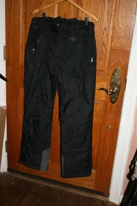 SHAMP Creative Fashions Large  Nylon Insulated Snow  Snowboard Ski Pants Black - Picture 1 of 2