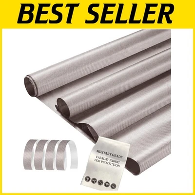 Highly Efficient Faraday Protection Fabric 196.8" x 43.3" - Cut & Sew Friendly - Image 1 of 4