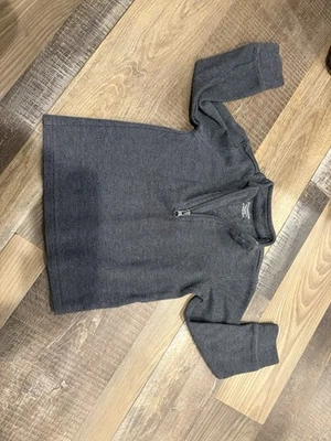 Toughskins ребенка ясельного возраста мальчика 24 месяцев серый четверть молнии насмешливый шеи - Изображение 1 из 3