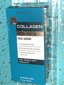 Clinix Skincare Anti Aging Collagen FACE SERUM with Retinol & Vitamin E *BOXED* - Picture 1 of 12