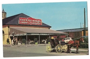 The CAFE DU MONDE French Market Coffee Stand  New Orleans Louisiana LA Postcard - Picture 1 of 2