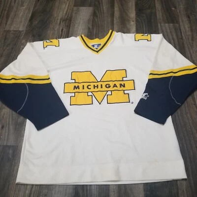 Camiseta deportiva de hockey vintage de los 90 de los Wolverines de la Universidad de Michigan talla XL de la NCAA Foto 1 de 4
