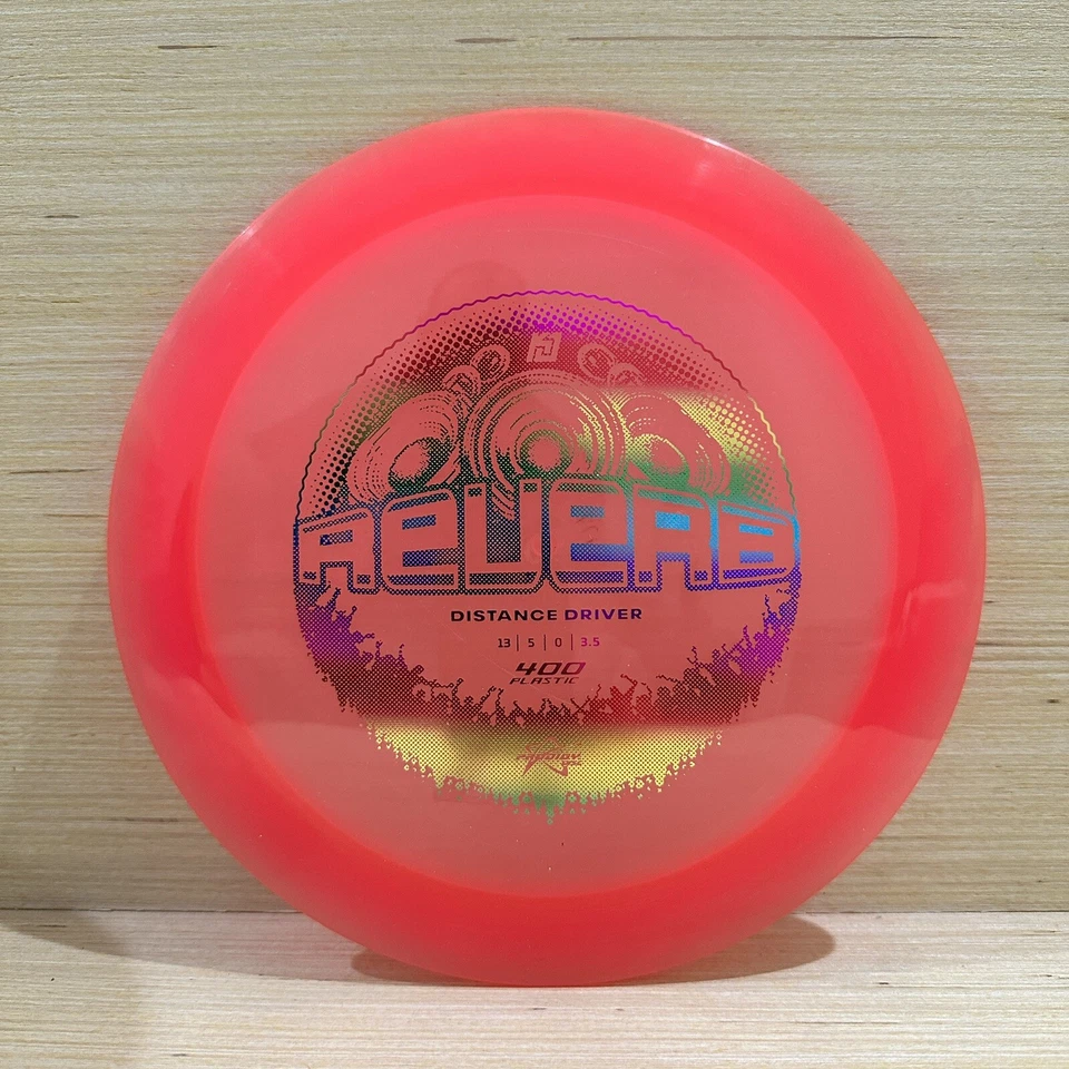 New Prodigy Reverb | 400 Plastic | Pink w/ Multi-Color Stamp | 174g - Image 1 of 1