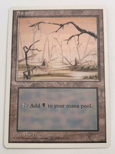 Magic: The Gathering💎Swamp💎1995 Deck Master 4th Edition🌟WOTC🌟MTG