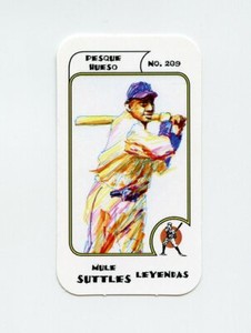 #TN22754 MULE SUTTLES Negro League Baseball Mexican Beer Card