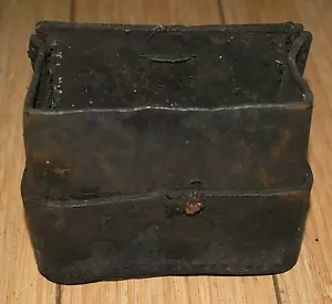 Contenedor africano antiguo etíope para hombre caja/bolso de cuero Etiopía, África - Imagen 1 de 2