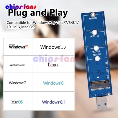USB Adapter M.2 SSD to USB 3.0 Adapter NGFF SATA B/B+M Key M2 SSD 5 Gbps New - Image 1 of 4